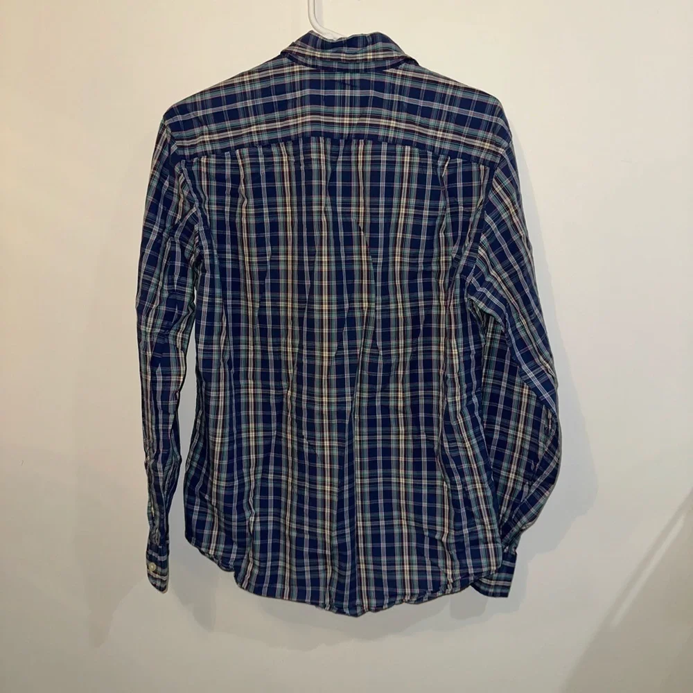 J. Crew Men's Blue Plaid Shirt